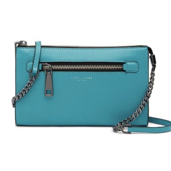 New Authentic Marc Jacobs Small Leather Crossbody Bag - Picture 1 of 6